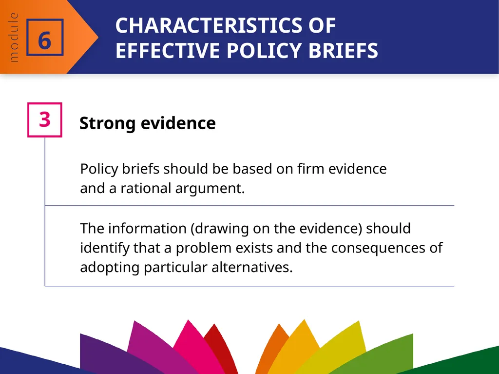 MODULE 6 Preparing policy briefs Effective writing - slide 9 of 22