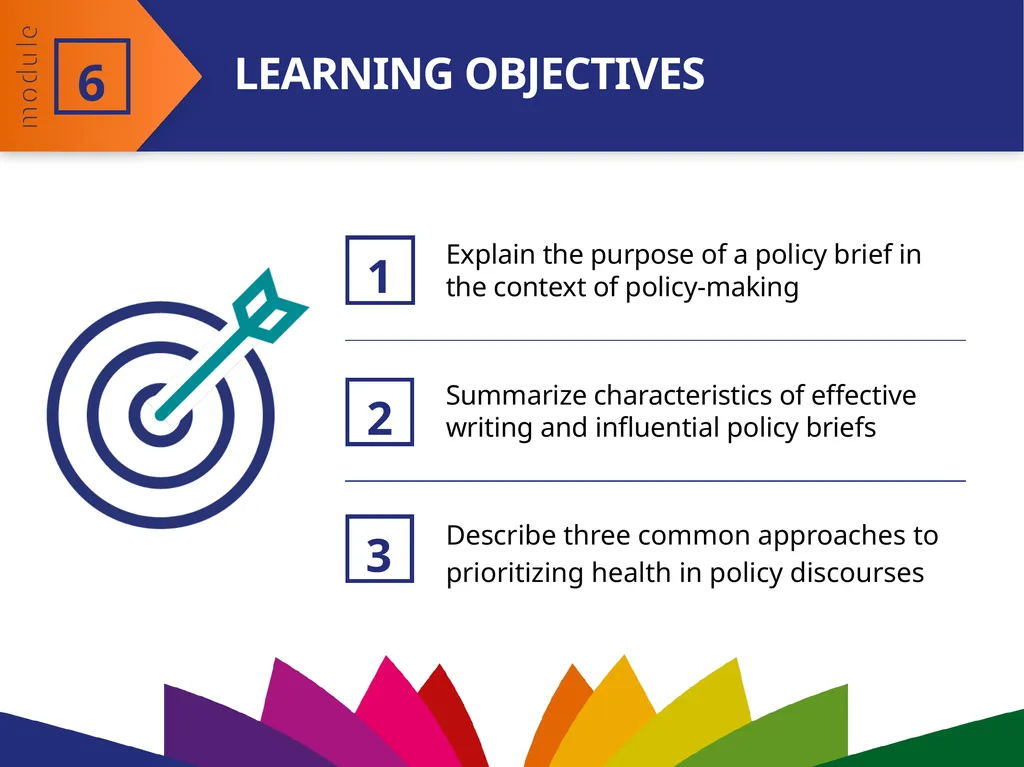 MODULE 6 Preparing policy briefs Effective writing - slide 2 of 22