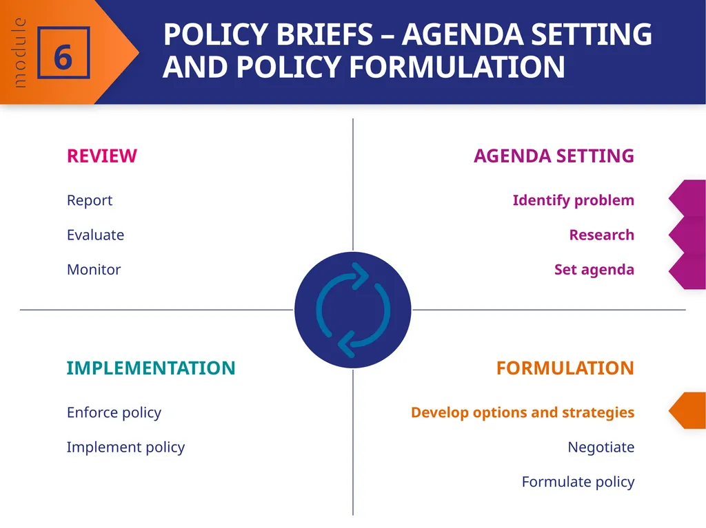 MODULE 6 Preparing policy briefs Effective writing - slide 4 of 22