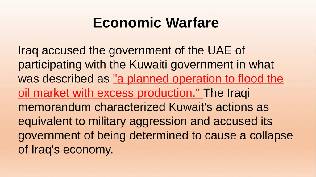 Iraq Economy BUS415 Ms. Khadija Alaa The Invasion - slide 17 of 27