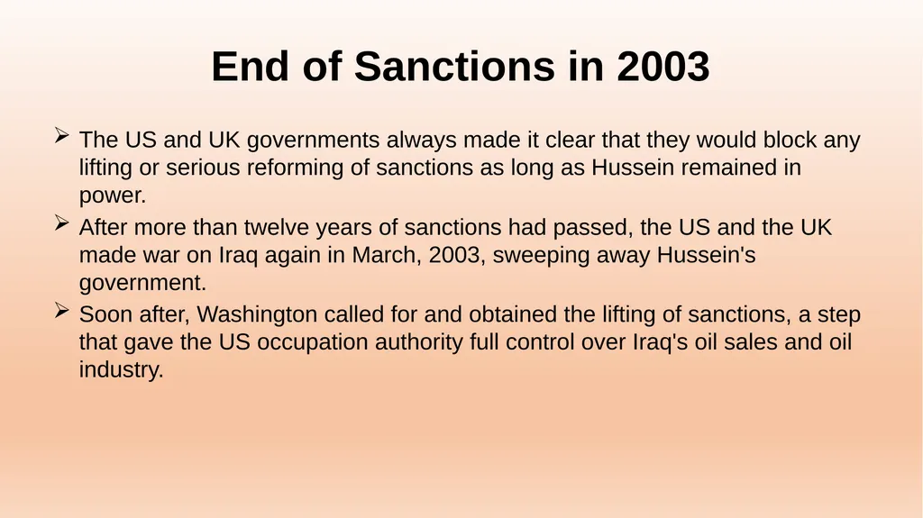 Iraq Economy BUS415 Ms. Khadija Alaa The Invasion - slide 26 of 27