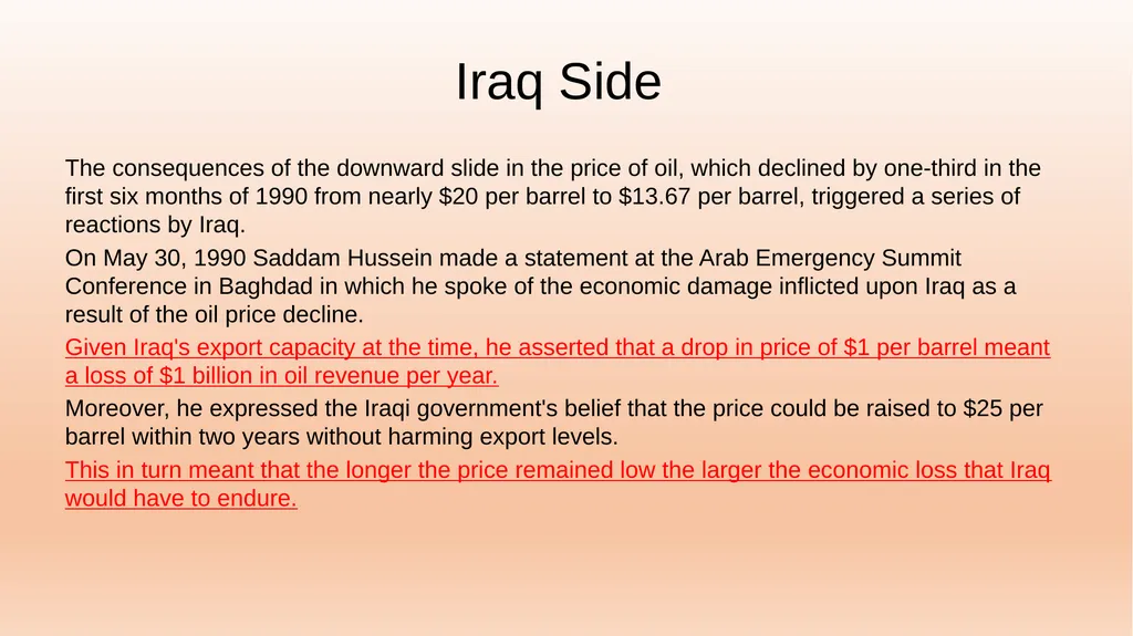 Iraq Economy BUS415 Ms. Khadija Alaa The Invasion - slide 16 of 27