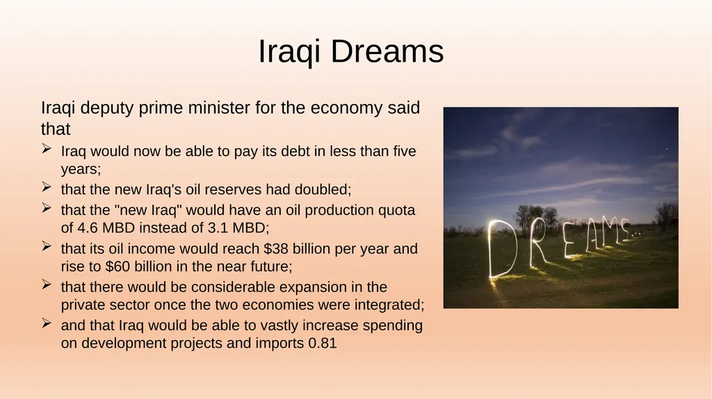 Iraq Economy BUS415 Ms. Khadija Alaa The Invasion - slide 20 of 27