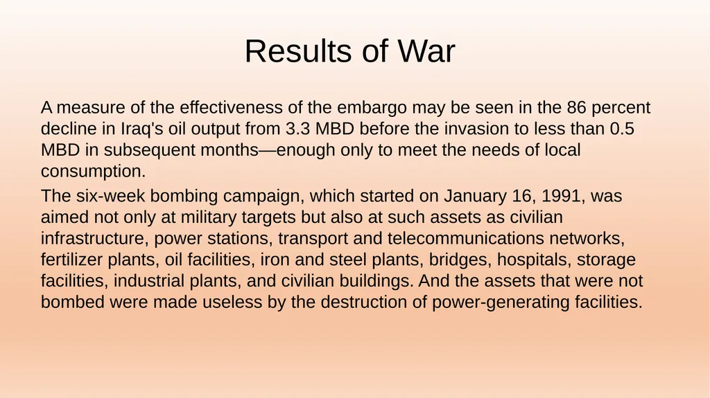 Iraq Economy BUS415 Ms. Khadija Alaa The Invasion - slide 23 of 27