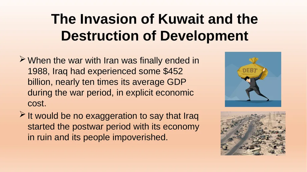 Iraq Economy BUS415 Ms. Khadija Alaa The Invasion - slide 3 of 27