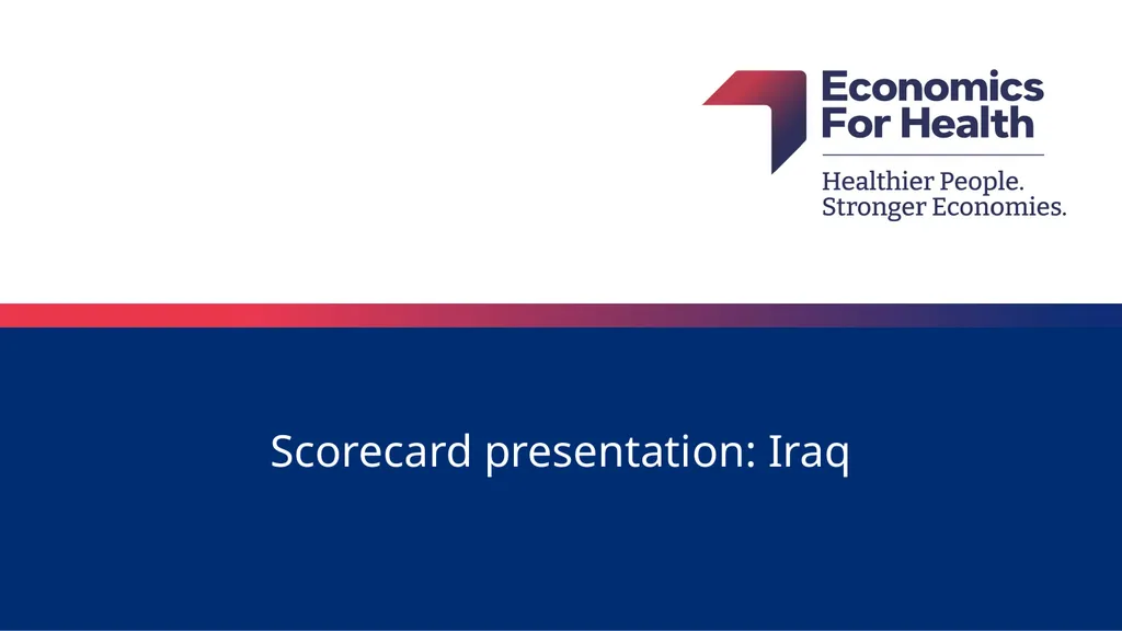 Scorecard presentation: Iraq Cigarette tax - slide 1 of 5