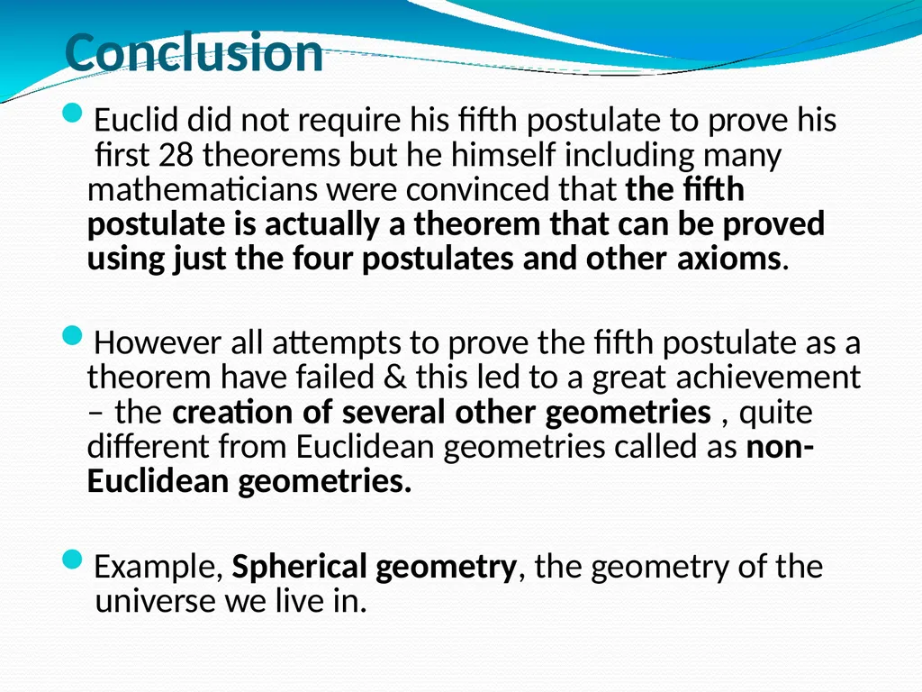 Anurag Vijay EUCLID’S GEOMETRY GEOMETRY GEO - slide 11 of 12