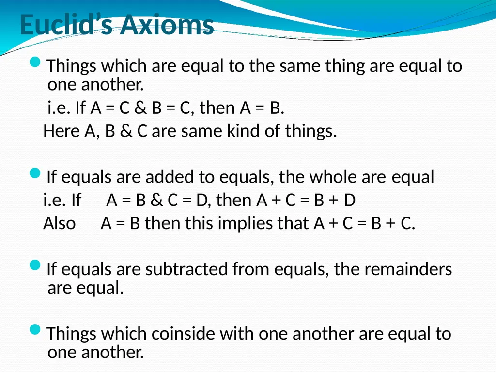 Anurag Vijay EUCLID’S GEOMETRY GEOMETRY GEO - slide 5 of 12