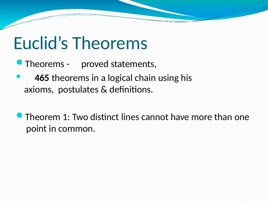 Anurag Vijay EUCLID’S GEOMETRY GEOMETRY GEO - slide 9 of 12