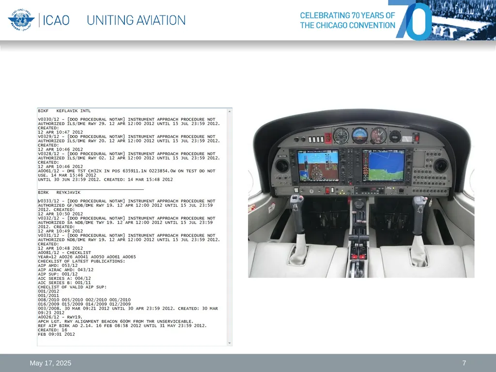 NOTAM Review and Challenges Michael Hohm Technical - slide 7 of 11