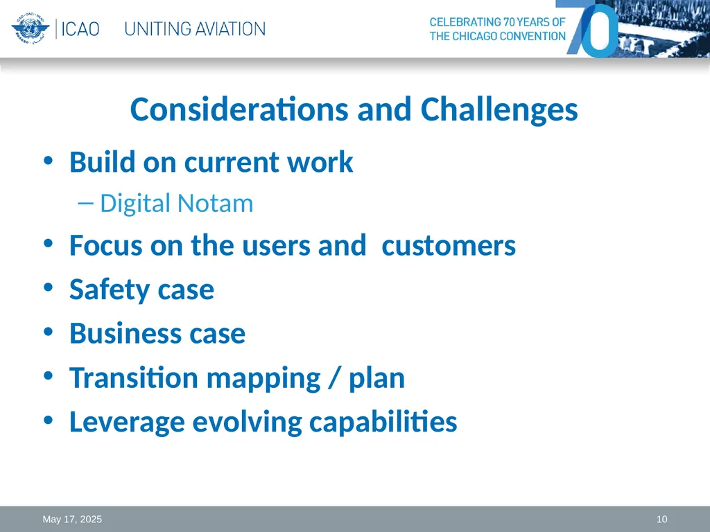 NOTAM Review and Challenges Michael Hohm Technical - slide 10 of 11