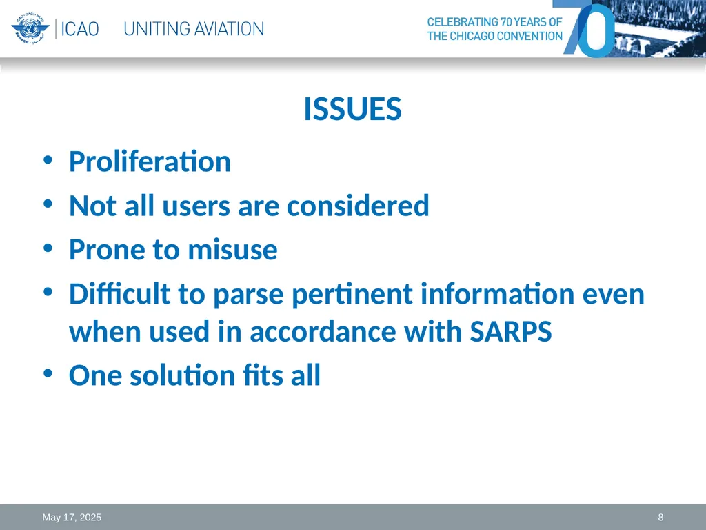NOTAM Review and Challenges Michael Hohm Technical - slide 8 of 11