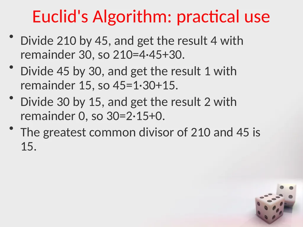 MA/CSSE 473 Day 06 Euclid's Algorithm MA/CSSE 473 - slide 11 of 15