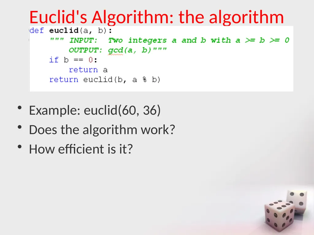 MA/CSSE 473 Day 06 Euclid's Algorithm MA/CSSE 473 - slide 9 of 15