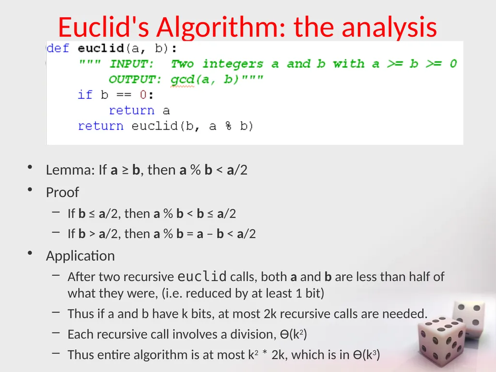 MA/CSSE 473 Day 06 Euclid's Algorithm MA/CSSE 473 - slide 10 of 15