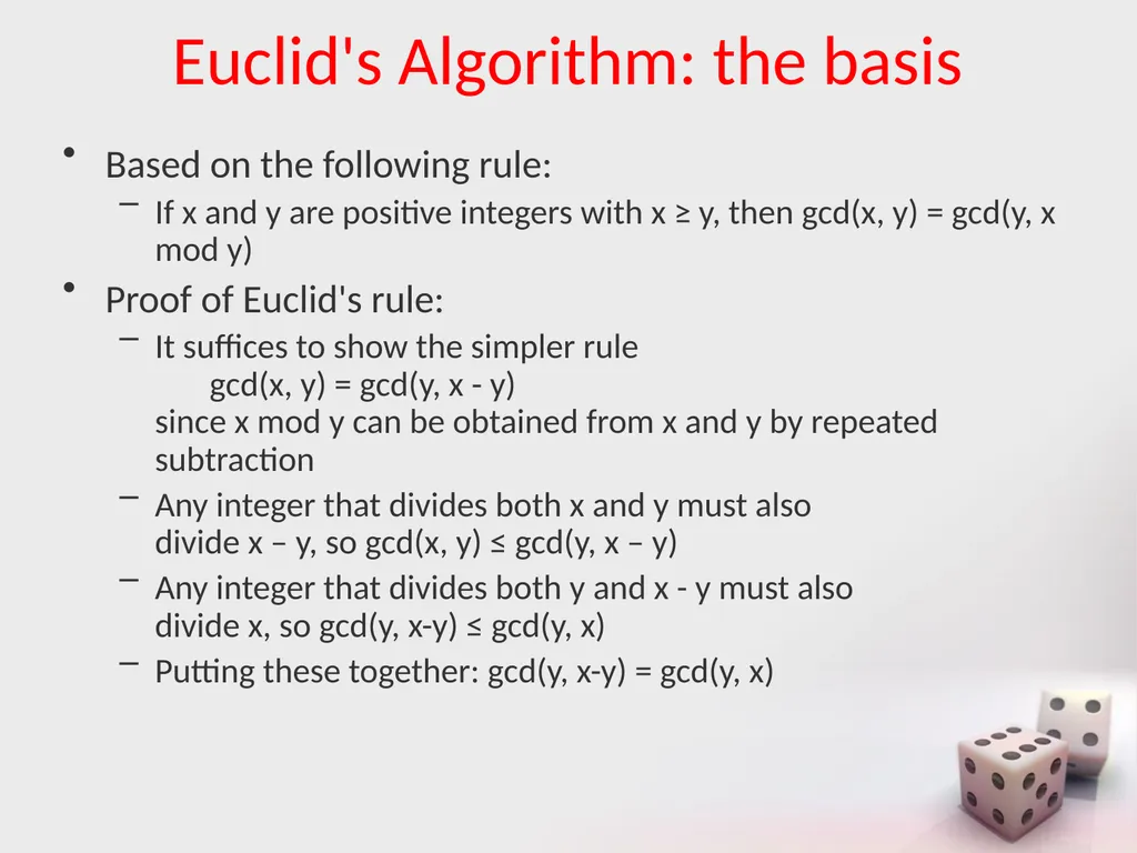 MA/CSSE 473 Day 06 Euclid's Algorithm MA/CSSE 473 - slide 8 of 15