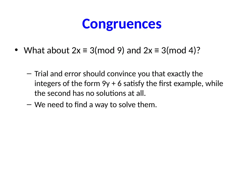 Number Theory Two ancient problems Factoring: - slide 32 of 52