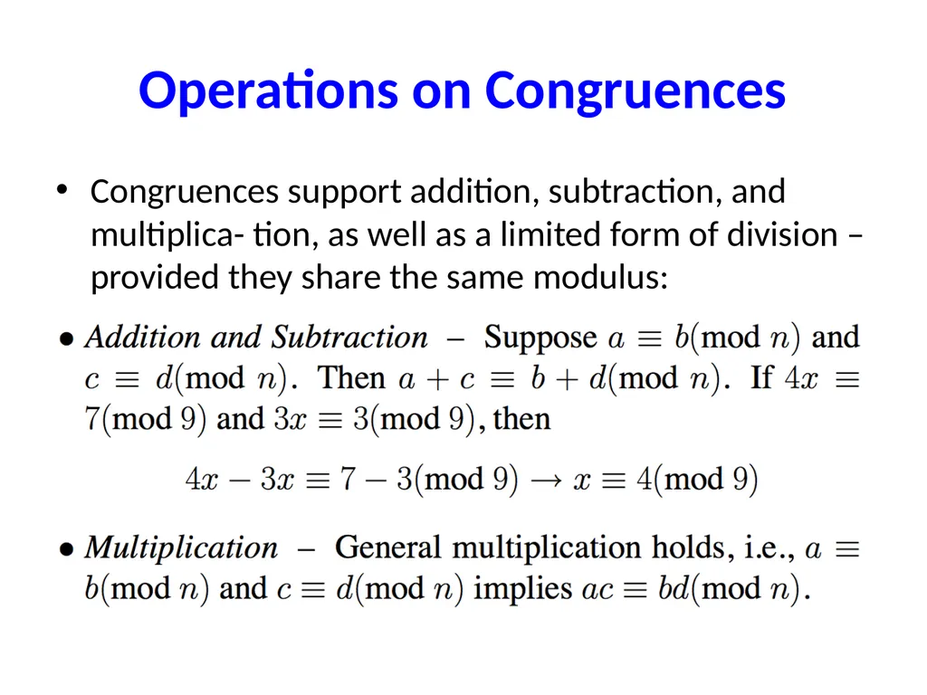 Number Theory Two ancient problems Factoring: - slide 33 of 52