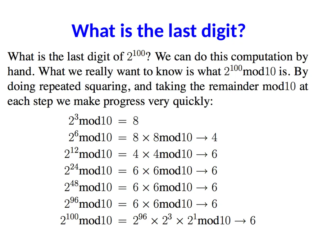 Number Theory Two ancient problems Factoring: - slide 17 of 52