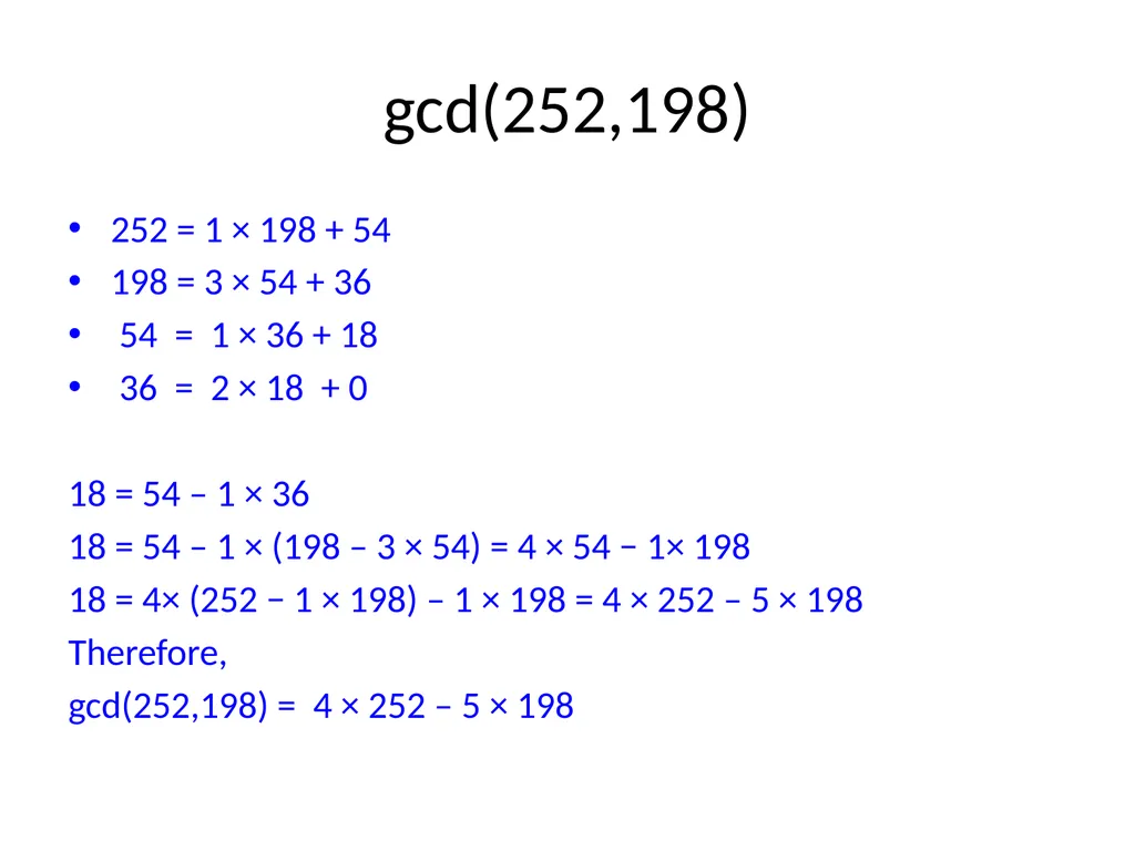 Number Theory Two ancient problems Factoring: - slide 24 of 52