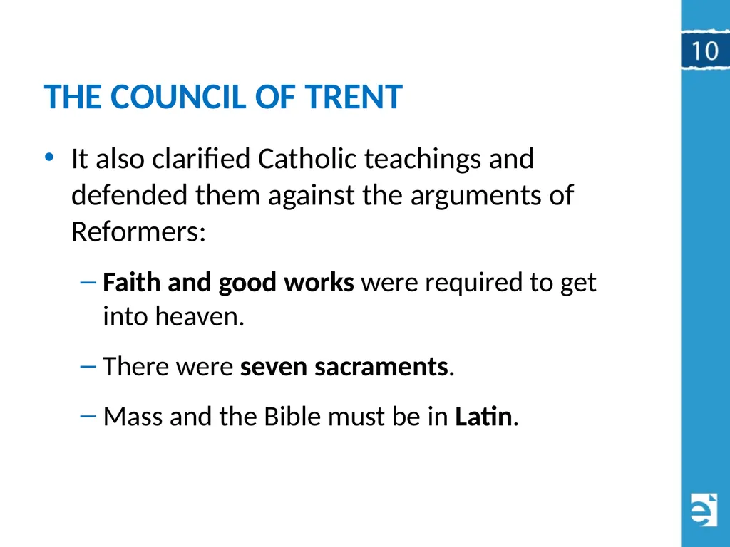 Chapter 10 (10.4) The Catholic Counter-Reformation - slide 13 of 22
