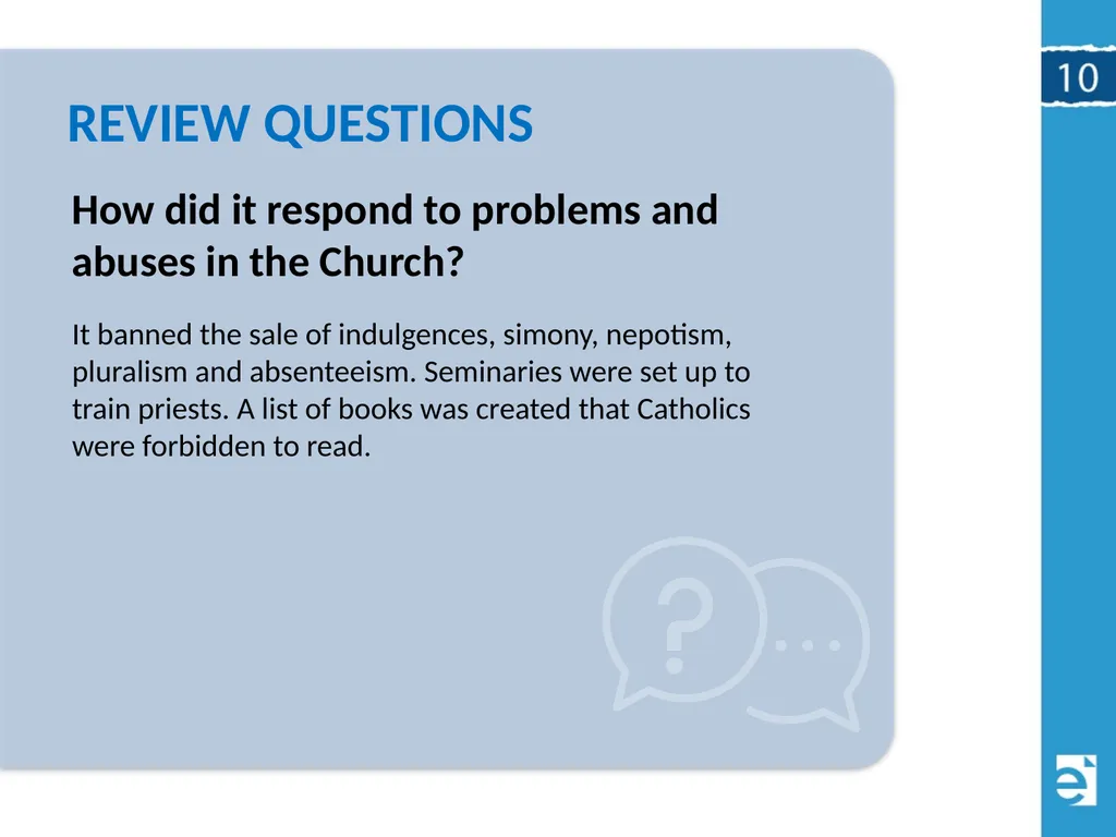 Chapter 10 (10.4) The Catholic Counter-Reformation - slide 21 of 22
