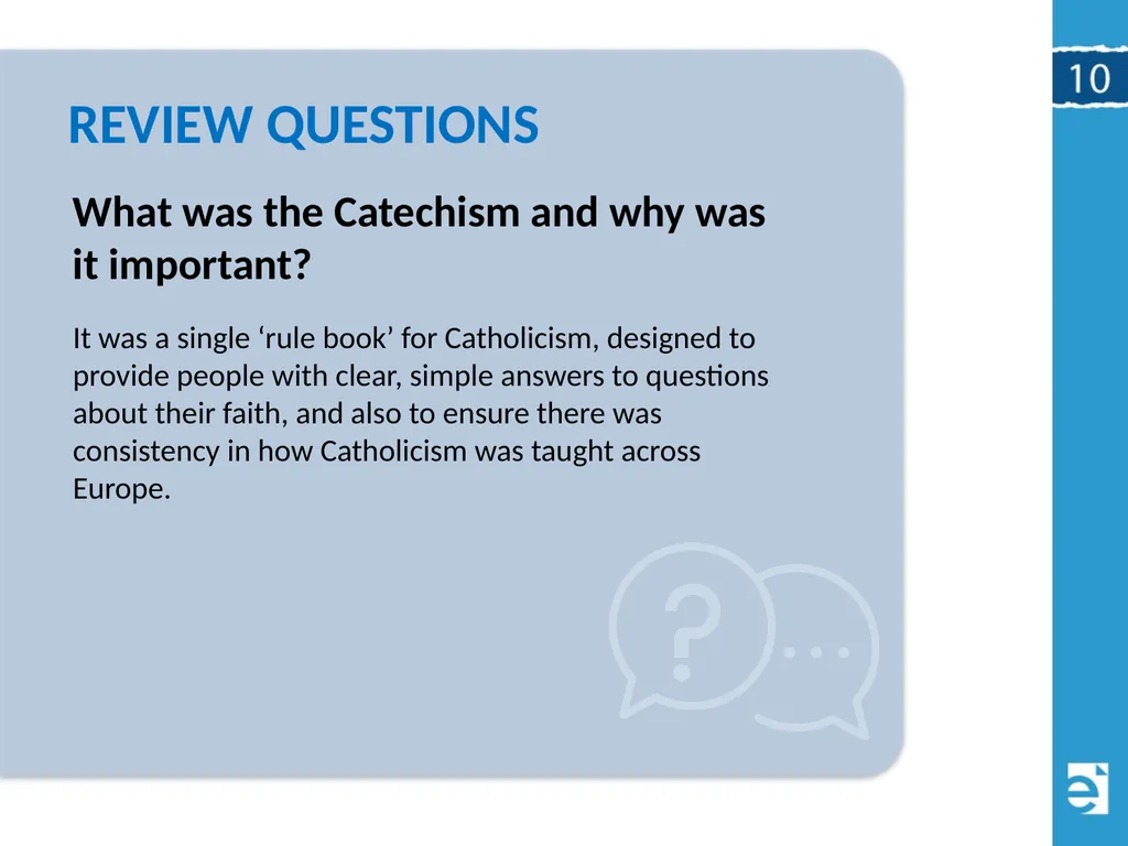 Chapter 10 (10.4) The Catholic Counter-Reformation - slide 22 of 22