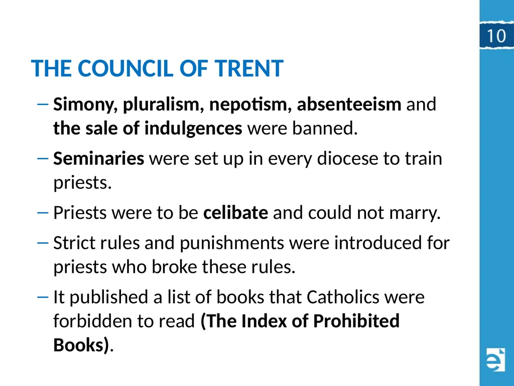 Chapter 10 (10.4) The Catholic Counter-Reformation - slide 12 of 22