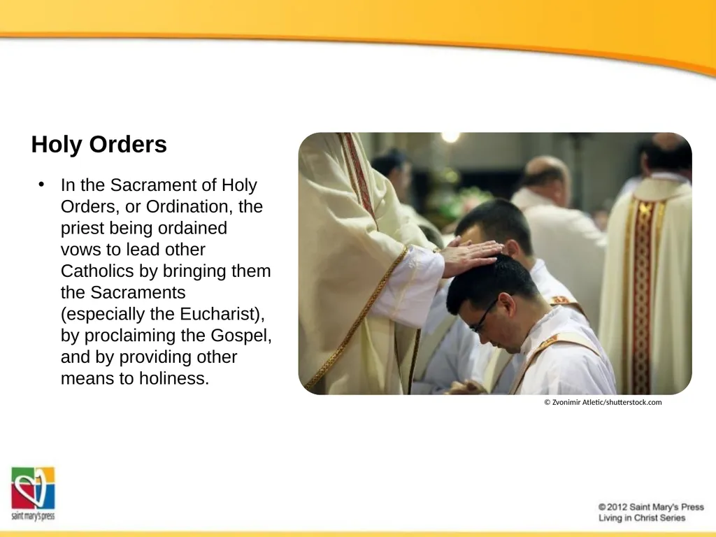 The Seven Catholic Sacraments The Sacraments - slide 18 of 20