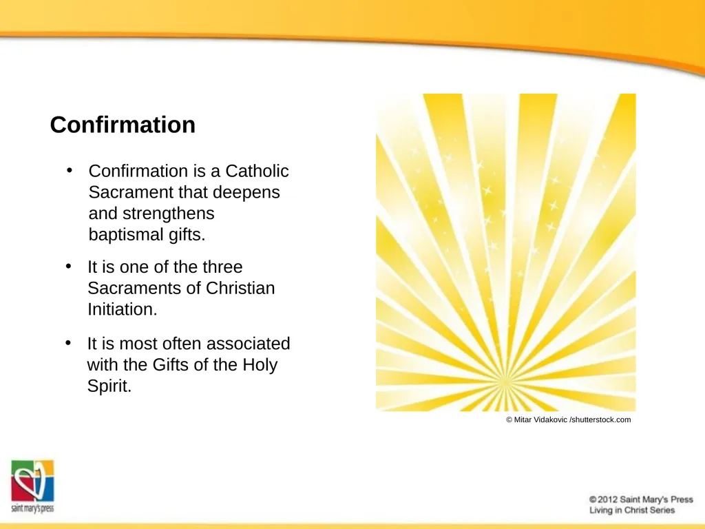 The Seven Catholic Sacraments The Sacraments - slide 15 of 20