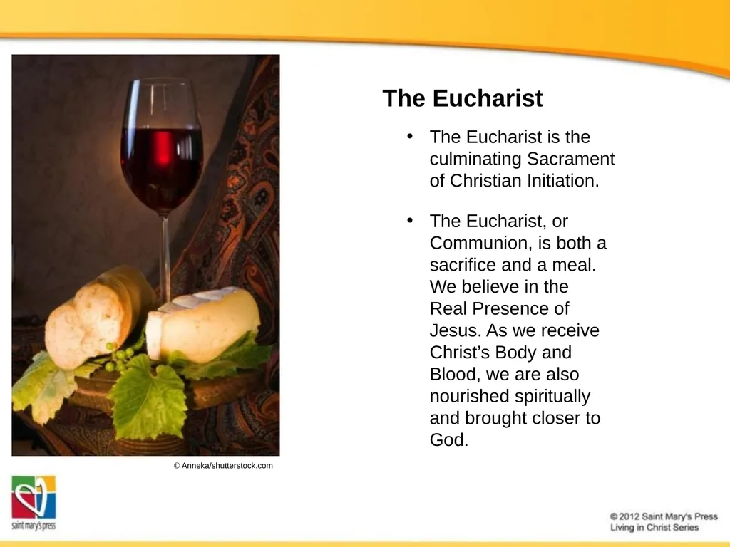 The Seven Catholic Sacraments The Sacraments - slide 16 of 20