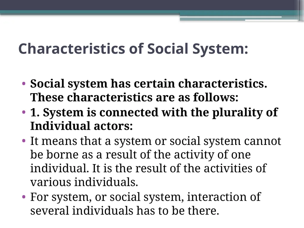 Social System Meaning, Elements, Characteristics - slide 17 of 70