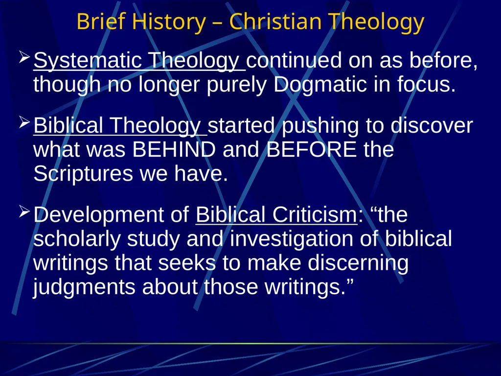 Systematic Theology 1 (TH3) Ross Arnold, Winter - slide 10 of 15