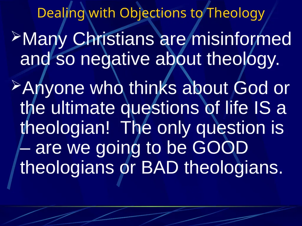 Systematic Theology 1 (TH3) Ross Arnold, Winter - slide 11 of 15