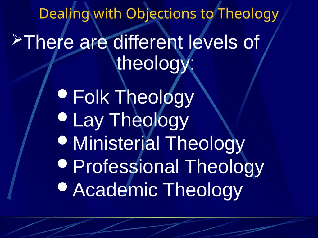 Systematic Theology 1 (TH3) Ross Arnold, Winter - slide 13 of 15