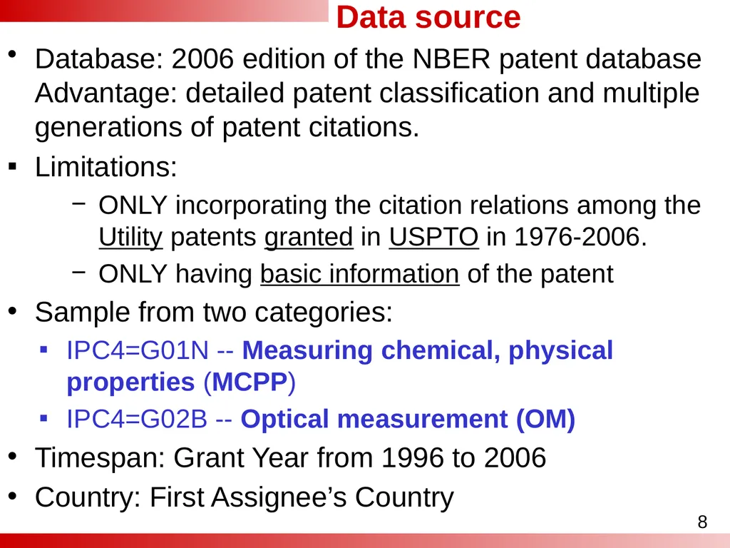 Analyses of the Effect of Patent Category - slide 8 of 25