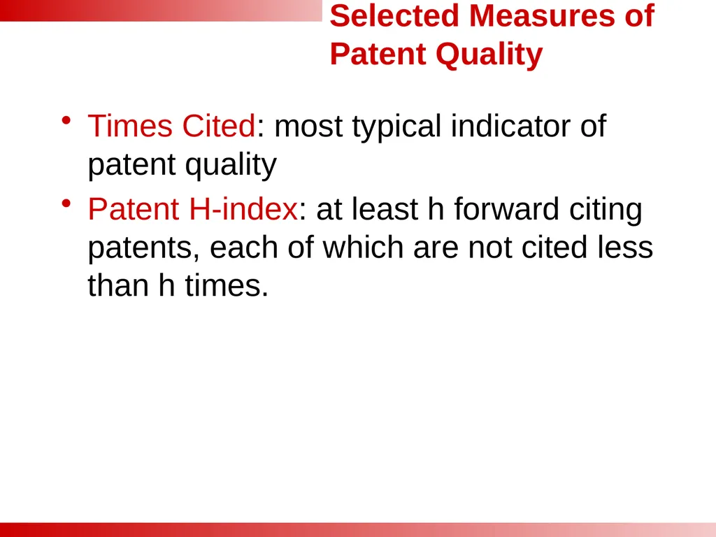 Analyses of the Effect of Patent Category - slide 7 of 25