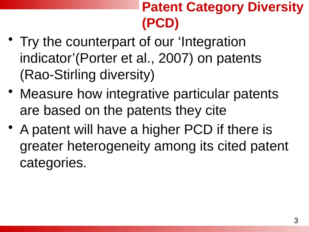 Analyses of the Effect of Patent Category - slide 3 of 25