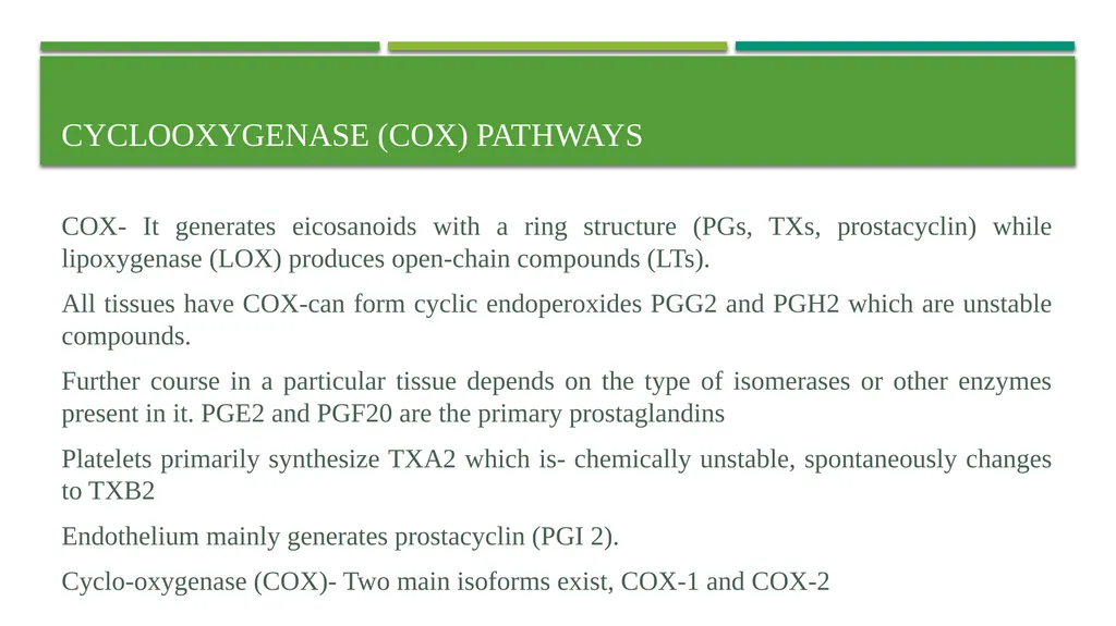 Eicosanoids (Prostaglandins, Leukotrienes) and - slide 5 of 31