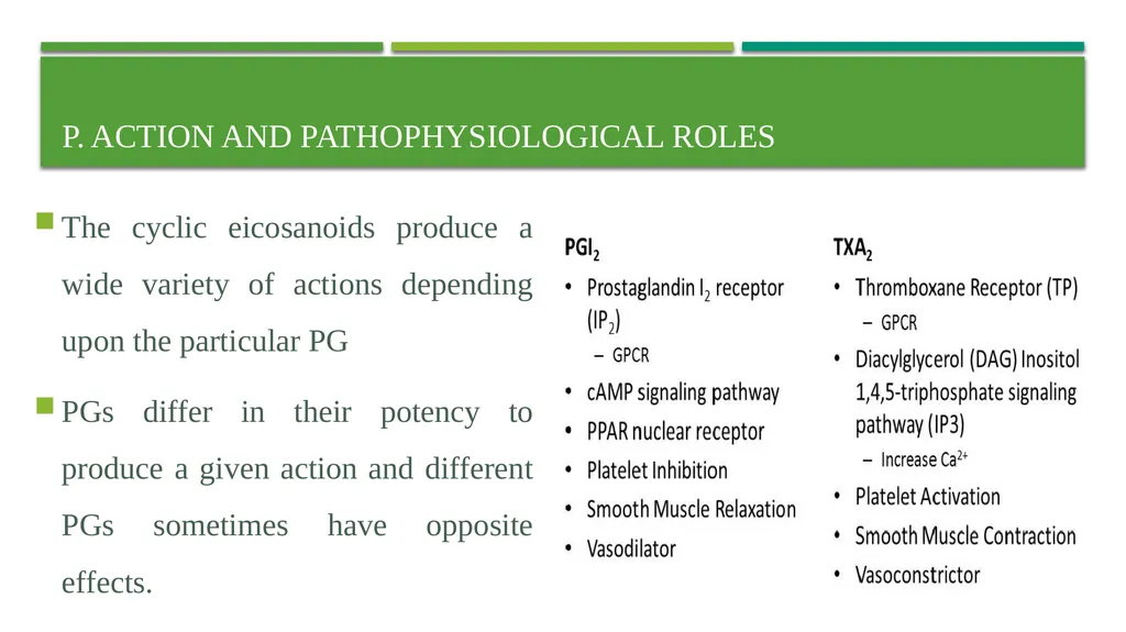 Eicosanoids (Prostaglandins, Leukotrienes) and - slide 11 of 31
