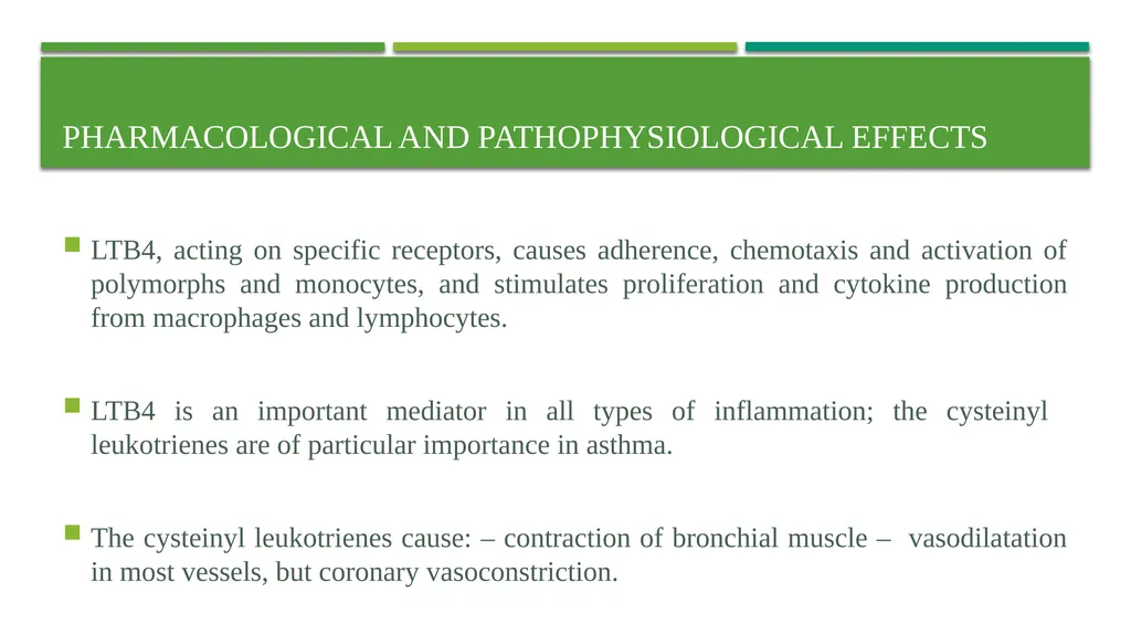 Eicosanoids (Prostaglandins, Leukotrienes) and - slide 23 of 31