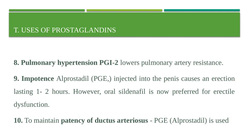 Eicosanoids (Prostaglandins, Leukotrienes) and - slide 20 of 31