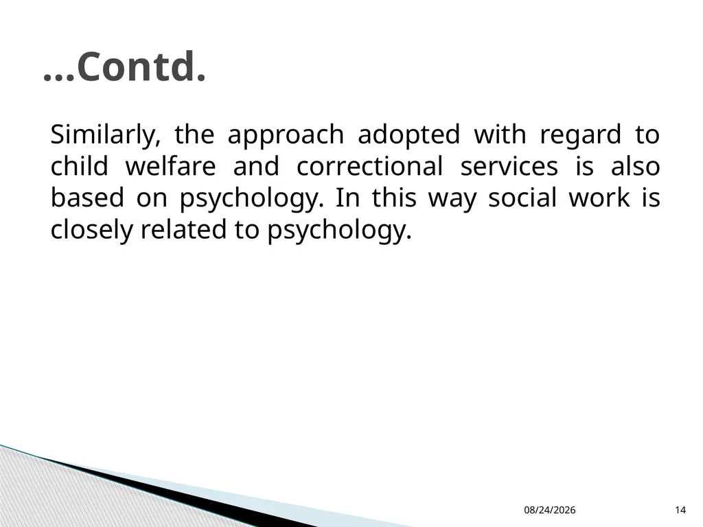 Relationship of Social Work with other Social - slide 14 of 18