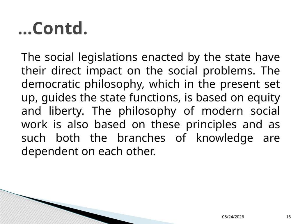 Relationship of Social Work with other Social - slide 16 of 18