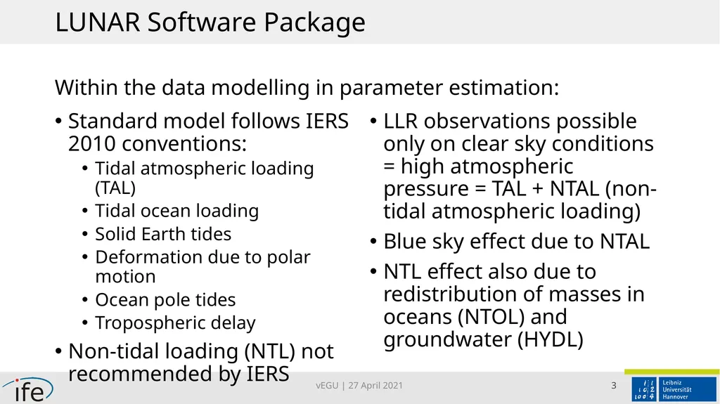 Impact of NTSL on LLR observatories and on the - slide 3 of 8