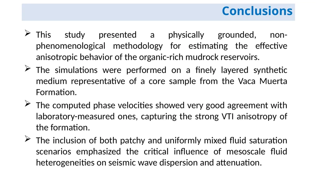 Estimation of the stiffness tensor in organic-rich - slide 19 of 20