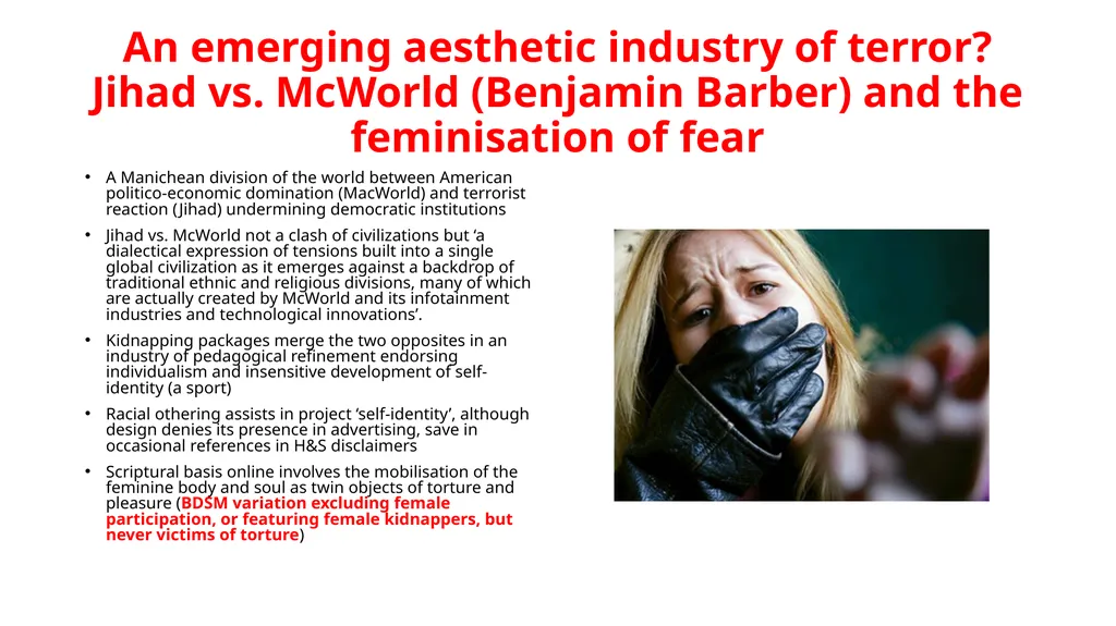 Dark leisure: on gendered and racialized - slide 7 of 8