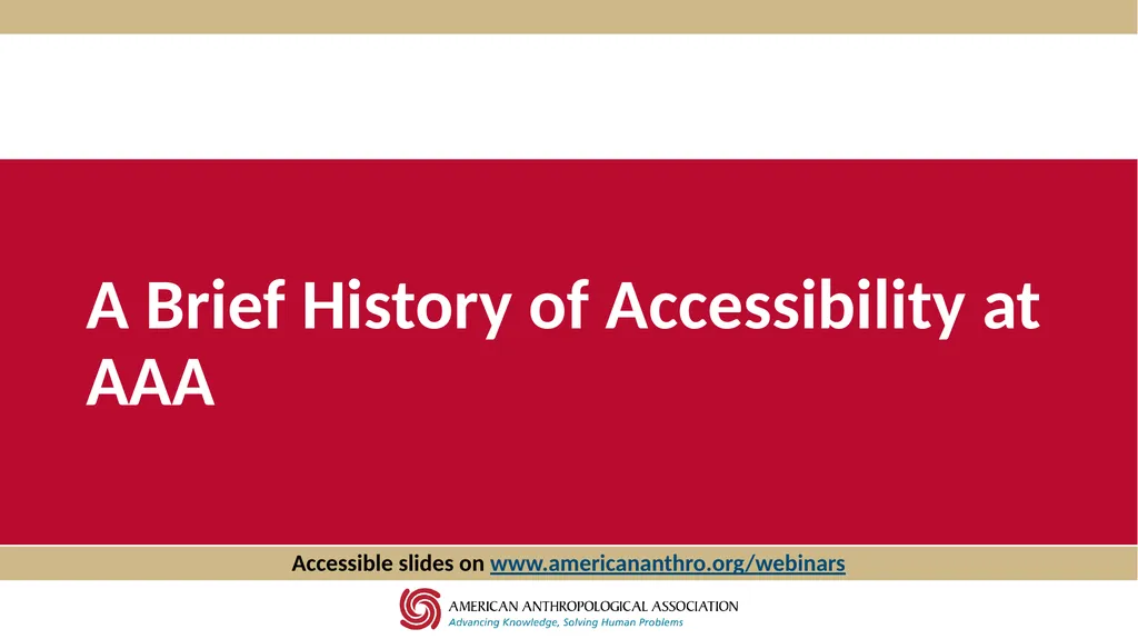 Accessibility at AAA Thursday, September 3, 2020, - slide 8 of 18