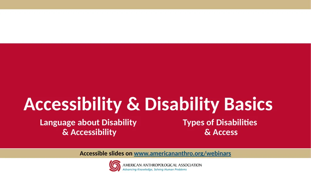 Accessibility at AAA Thursday, September 3, 2020, - slide 5 of 18