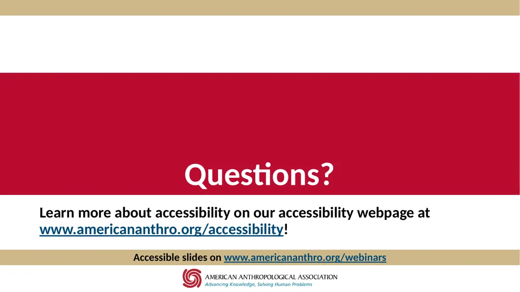 Accessibility at AAA Thursday, September 3, 2020, - slide 18 of 18
